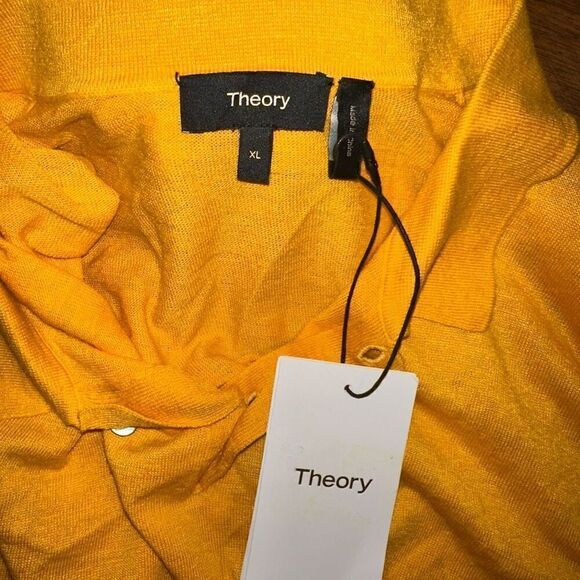 NWT Theory Goris Canvas Linen Shirt - Picture 5 of 6